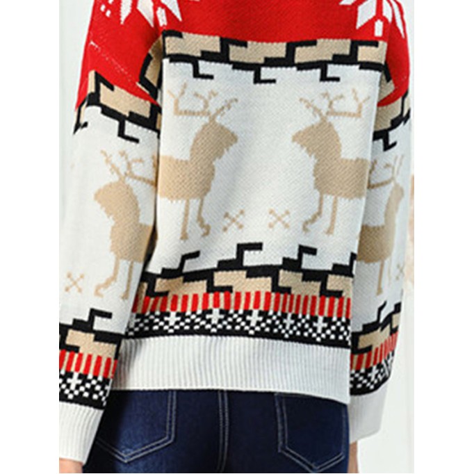 Reindeer Round Neck Sweater