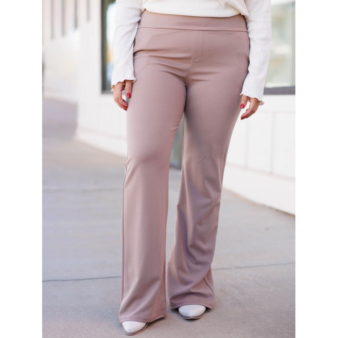 Solid Slim Fit Micro Horn Pants