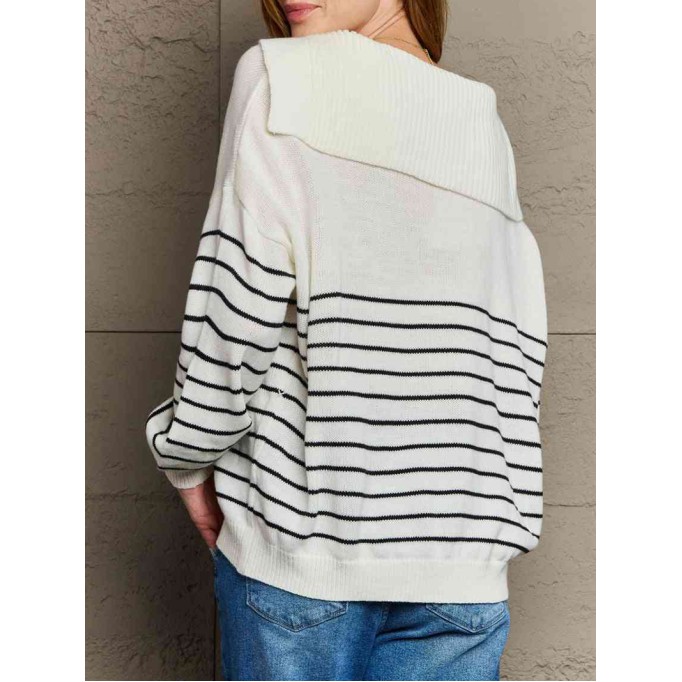 Striped Oversized Knit Top