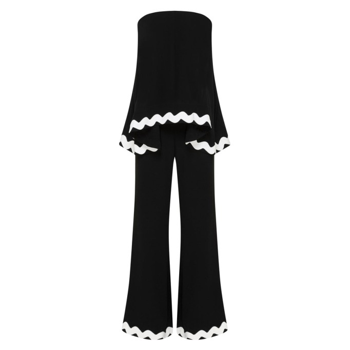 Summer ladies vacation top + pants 2 piece set
