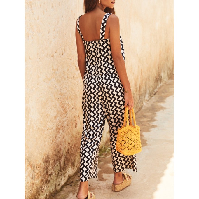 Summer women's vacation halter top + Pants 2-piece set