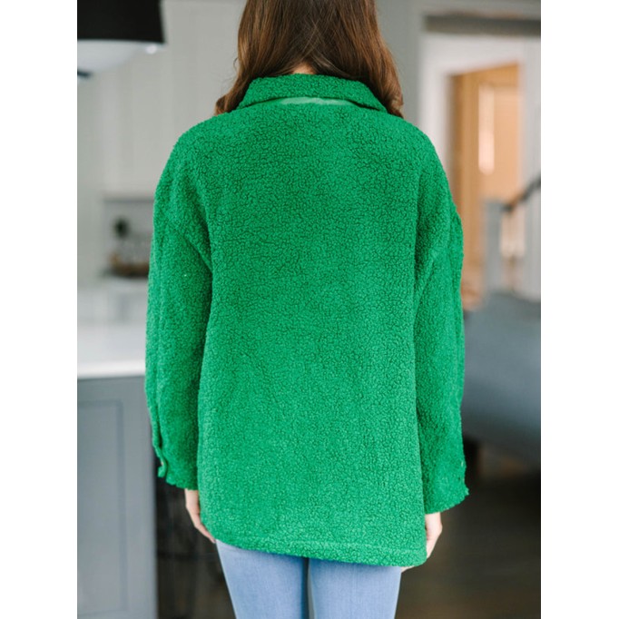 Grass Green Shacket