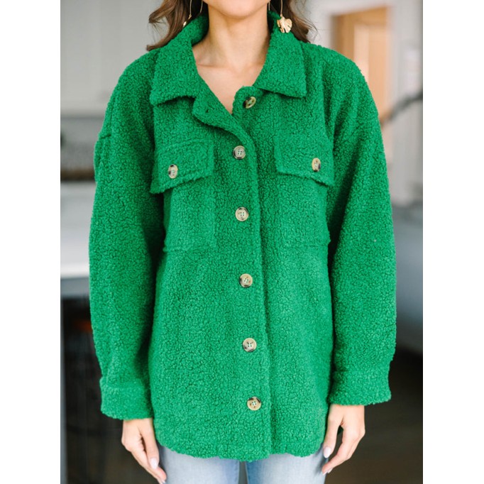 Grass Green Shacket