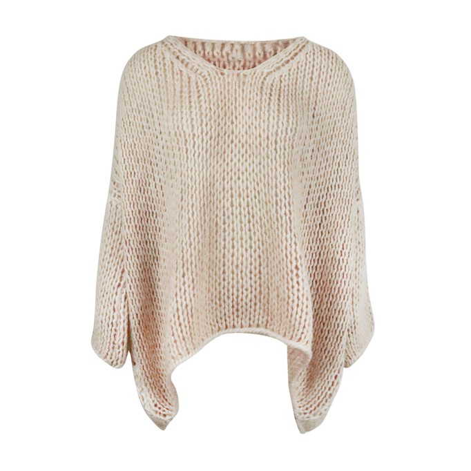 V-neck knitted sweater