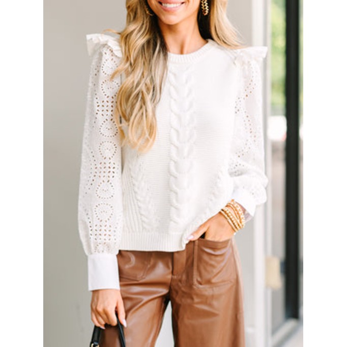 White long sleeve sweater