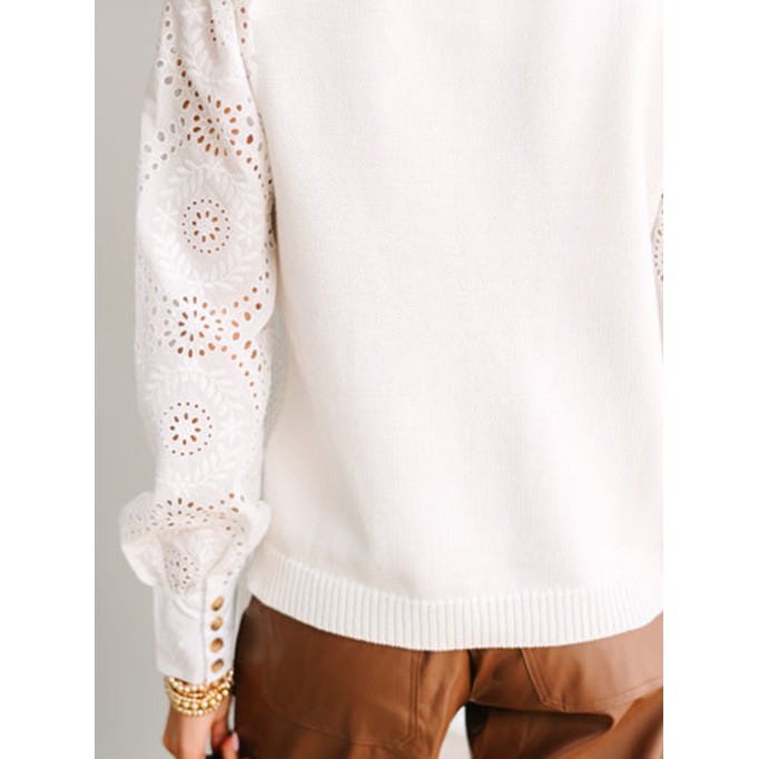 White long sleeve sweater