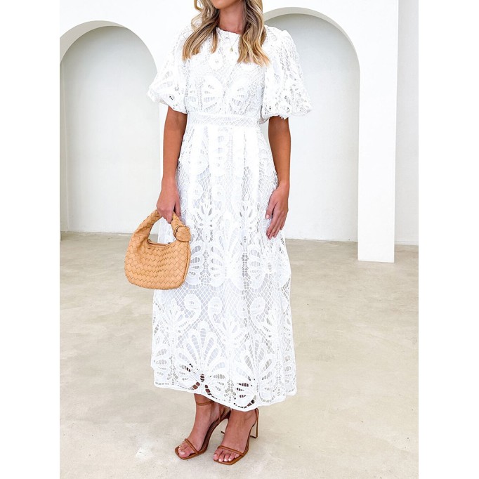 Women Casual Elegant Lace Dress