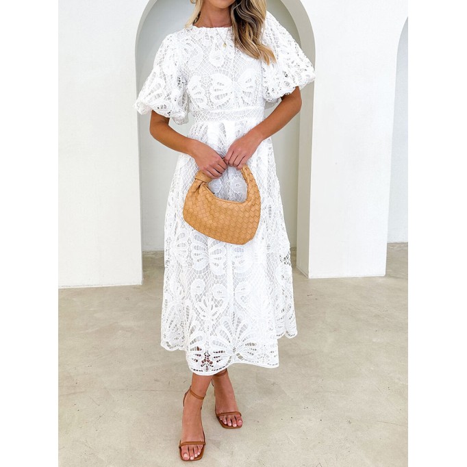 Women Casual Elegant Lace Dress