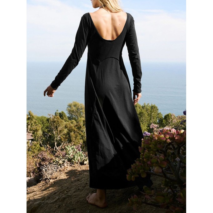 Women Casual Elegant Linen Dress
