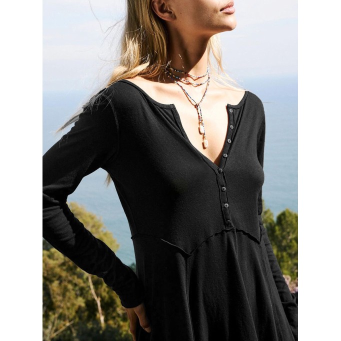 Women Casual Elegant Linen Dress