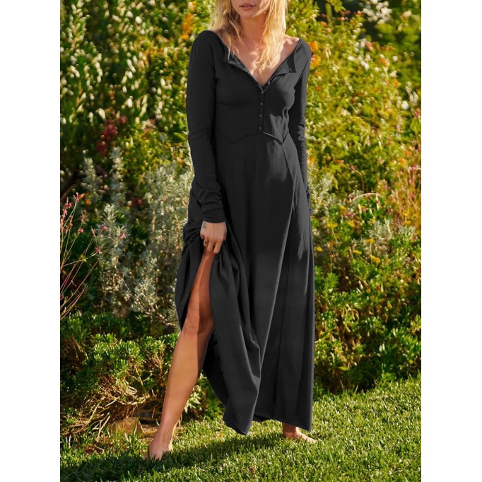 Women Casual Elegant Linen Dress
