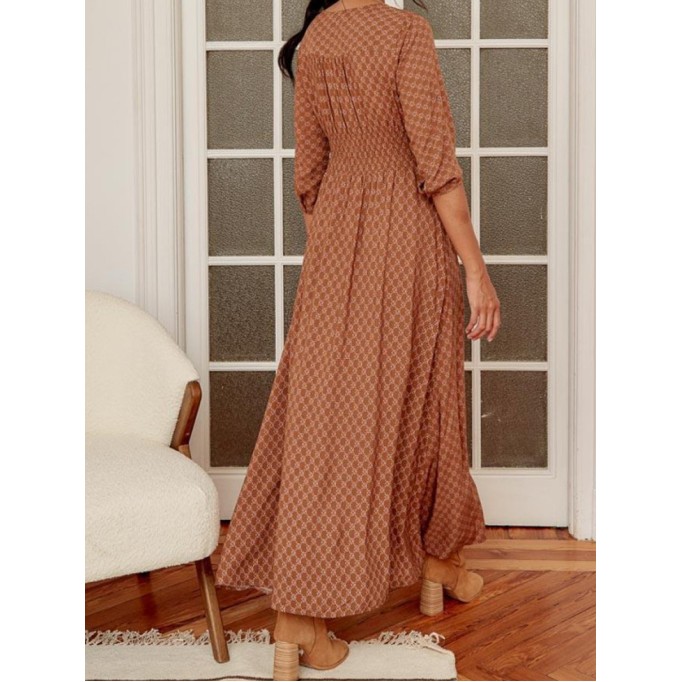 Women Casual Elegant Print Dress