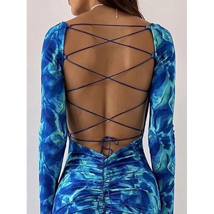 Women Casual Elegant Print Dress