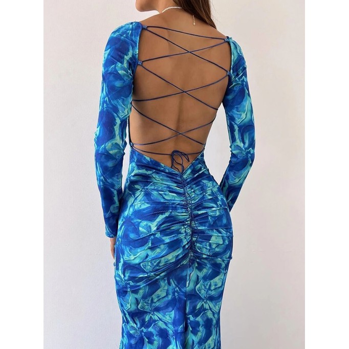 Women Casual Elegant Print Dress