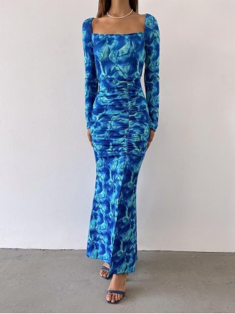 Women Casual Elegant Print Dress