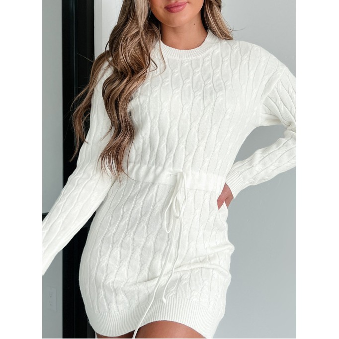Women Casual Elegant Sweaters Dress