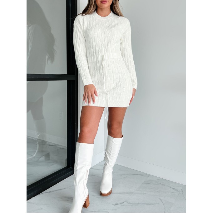 Women Casual Elegant Sweaters Dress