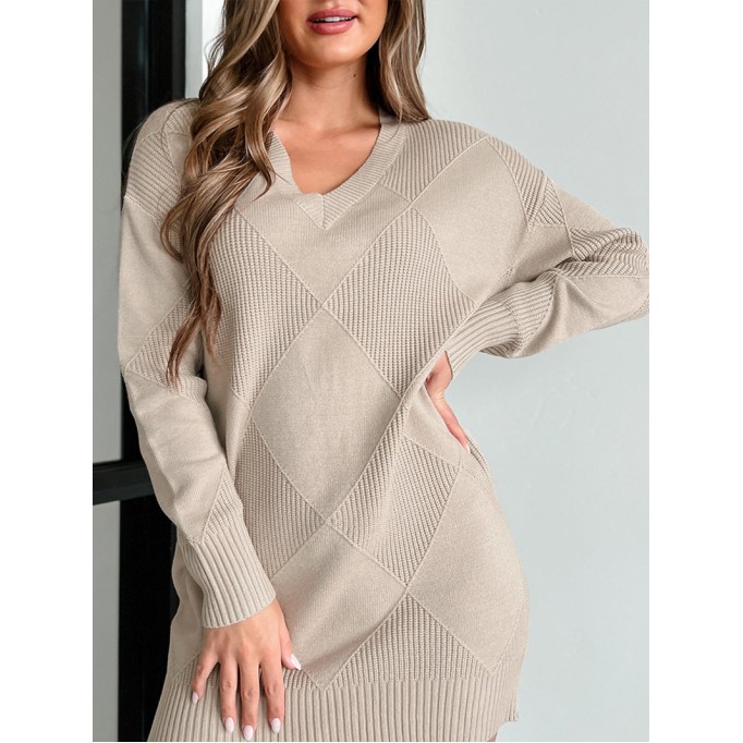 Women Casual Elegant Sweaters Dress