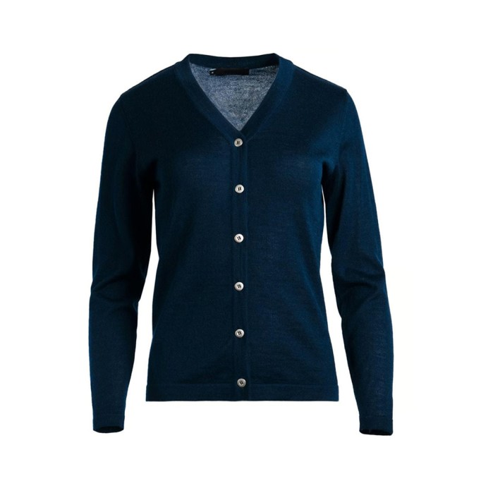 Women's blue elegant knitted sweater