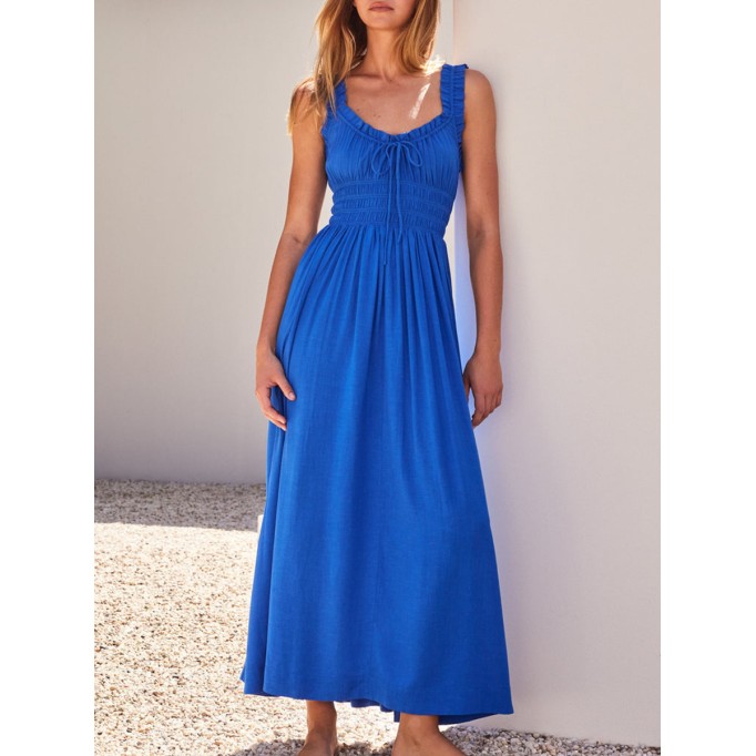 Women's blue holiday dress