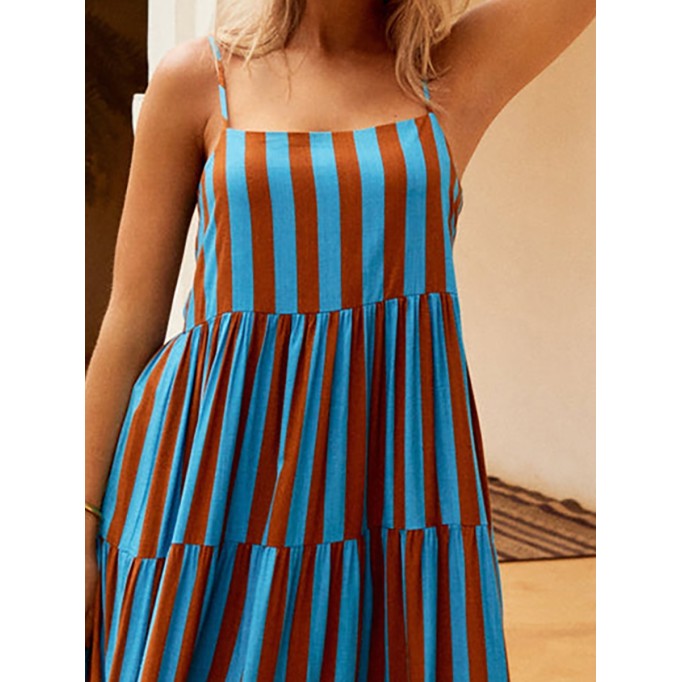 Women's blue holiday dress