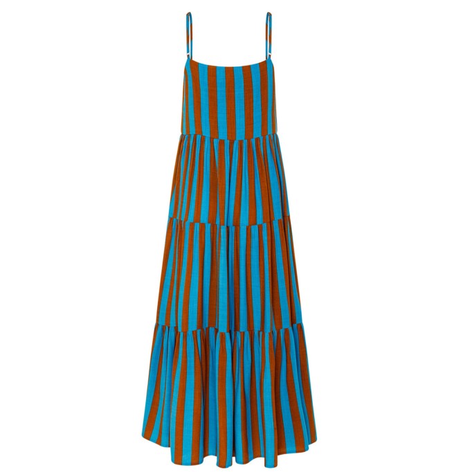 Women's blue holiday dress