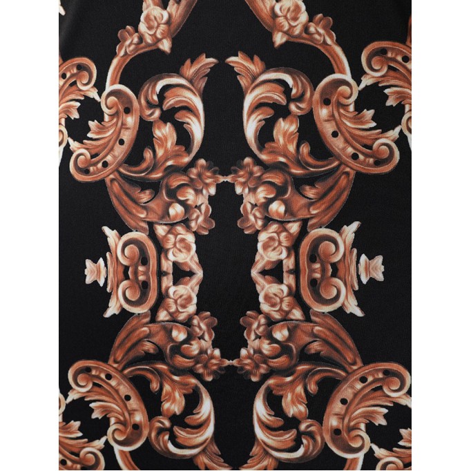 Women's bodycon printed long sleeve dress