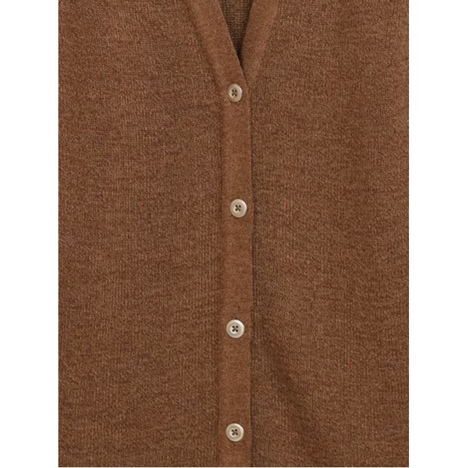 Women's brown elegant knitted sweater