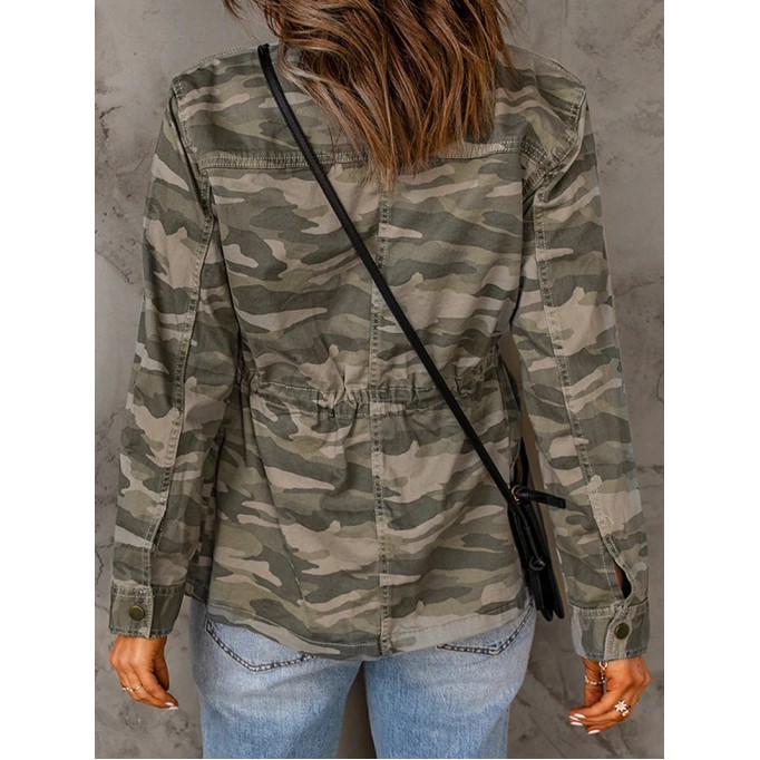 Women's Casual Camouflage Long Sleeve Jacket