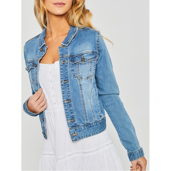 Women's Casual Elegant Denim Jacket Coat