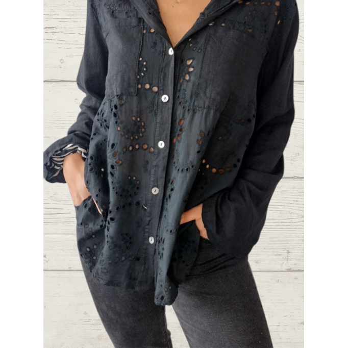Women's Casual Elegant Lace Top Shirts