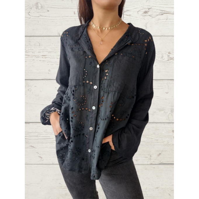 Women's Casual Elegant Lace Top Shirts