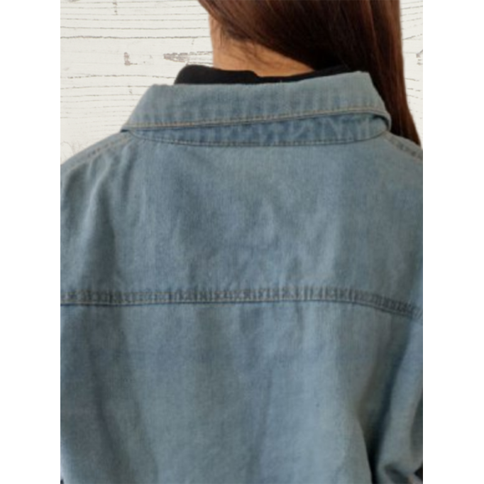 Women's Casual Elegant Leopard Denim Jacket
