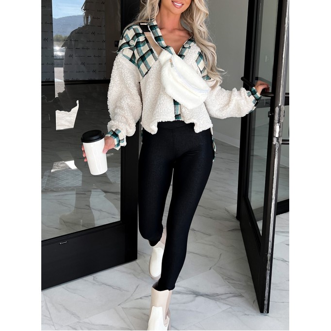 Women's Casual Elegant Plaid Jacket Coat