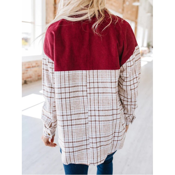 Women's Casual Elegant Plaid Jacket Coat