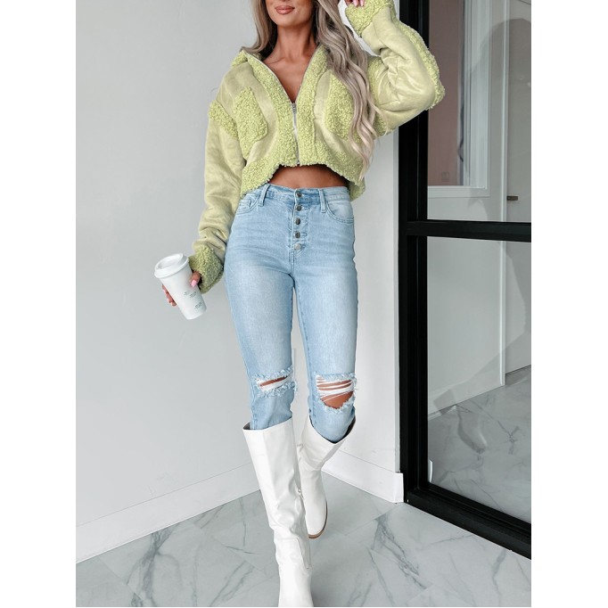 Women's Casual Elegant Plush Jacket Coat