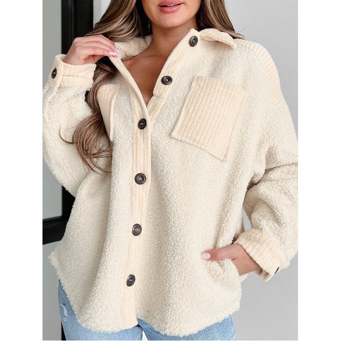 Women's Casual Elegant Plush Jacket Coat