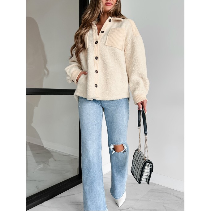 Women's Casual Elegant Plush Jacket Coat