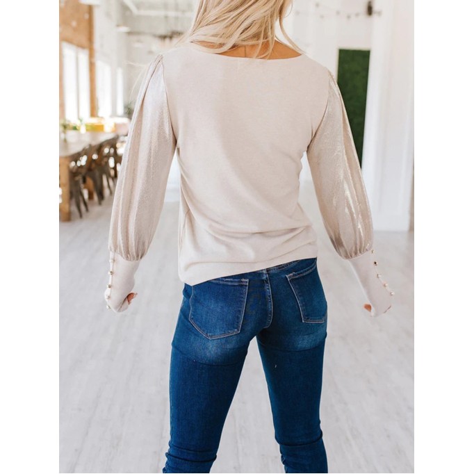 Women's Casual Elegant Top Long Sleeves T-Shirts