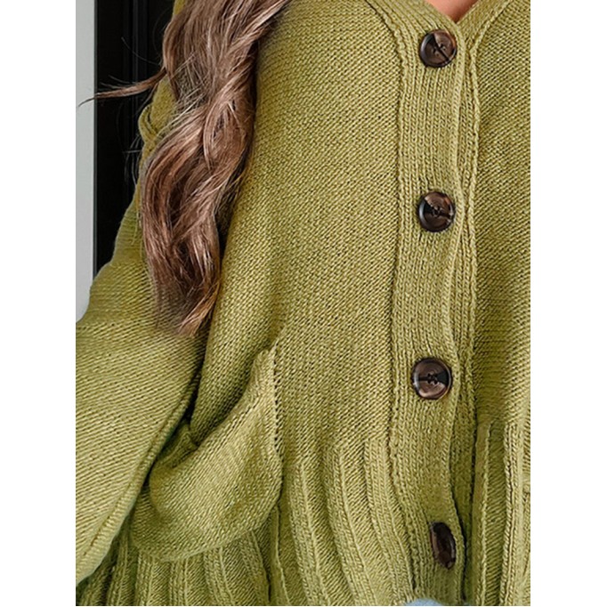 Women's Casual Knitted Sweater Top Coat