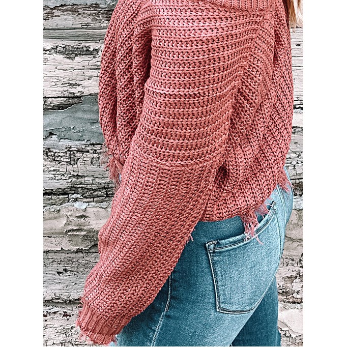 Women's Casual Knitted Sweater Top Coat