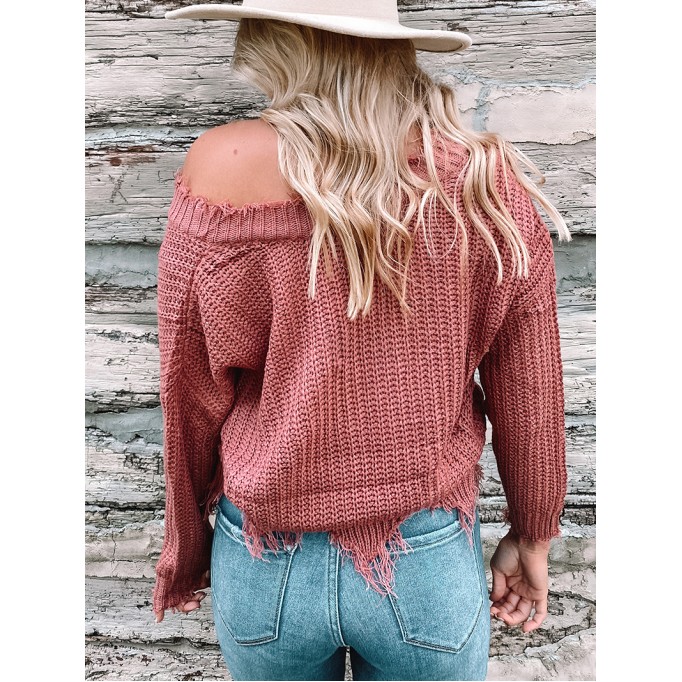 Women's Casual Knitted Sweater Top Coat