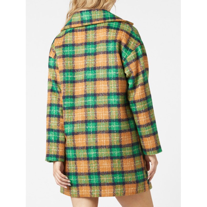 Women's casual plaid  jacket