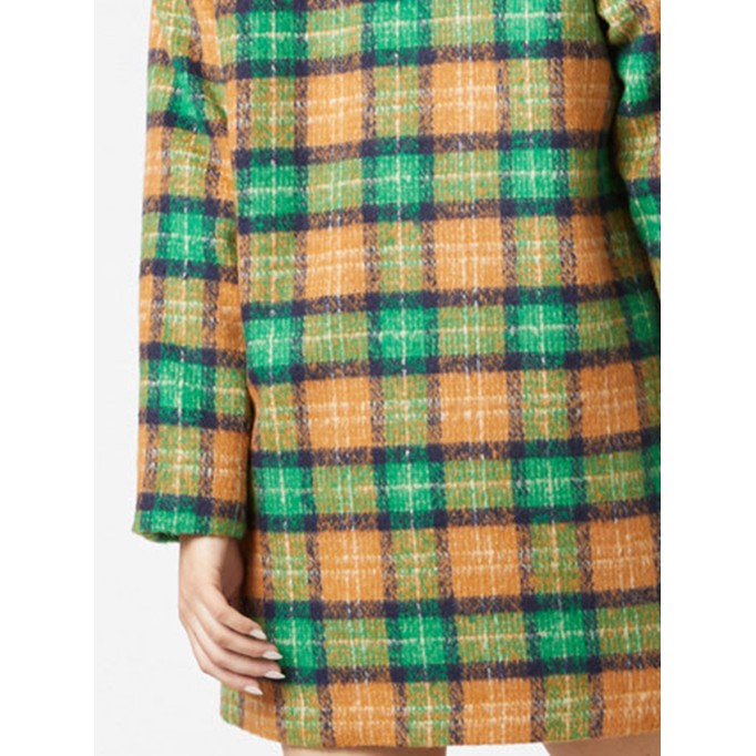 Women's casual plaid  jacket