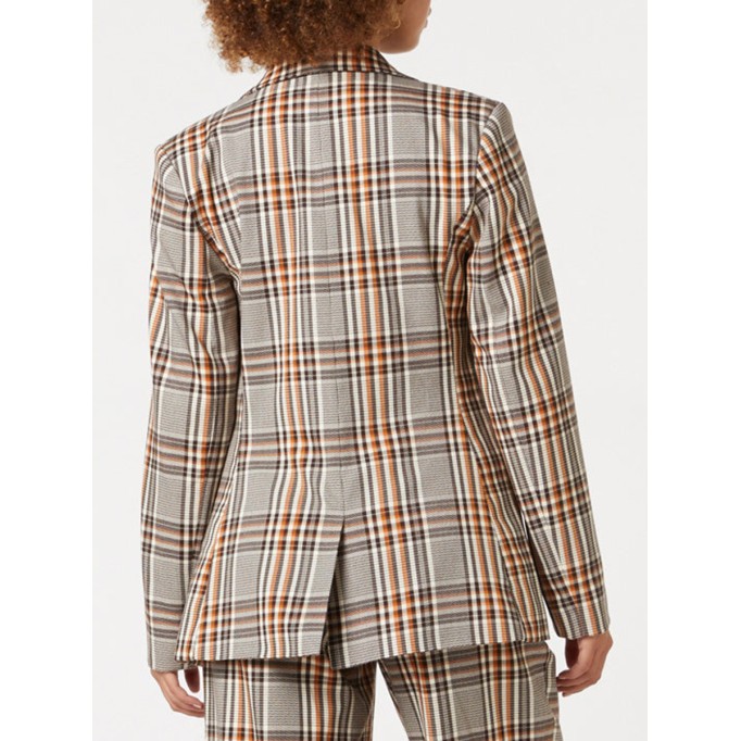 Women's casual plaid blazer