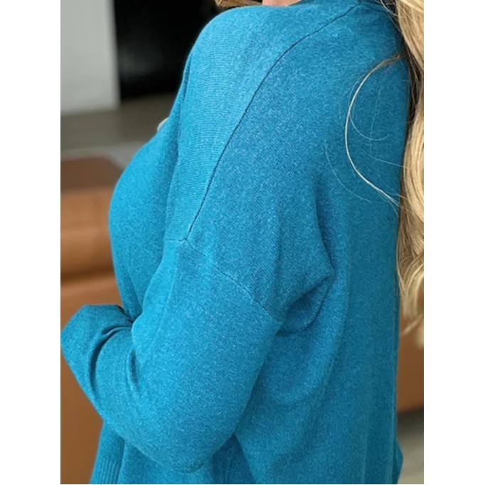 Women's Casual Solid Color Long Sleeve Sweater