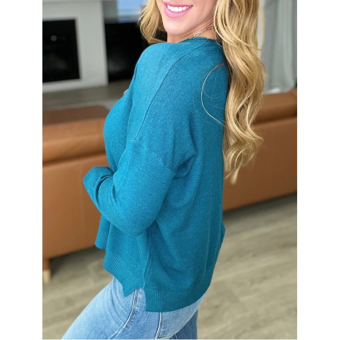 Women's Casual Solid Color Long Sleeve Sweater