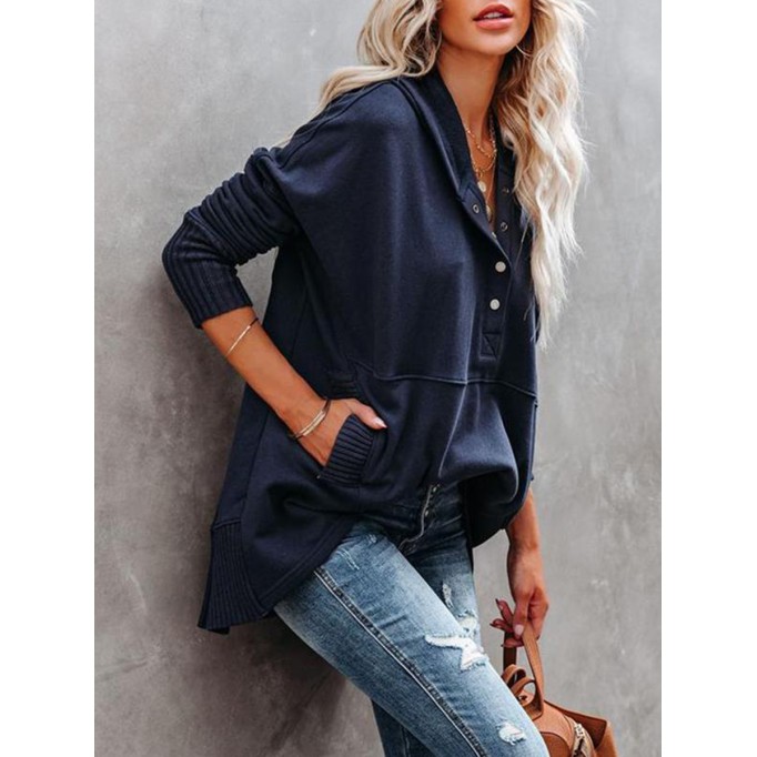 Women's Elegant Casual Long Sleeve Knitted Tops Sweatshirts