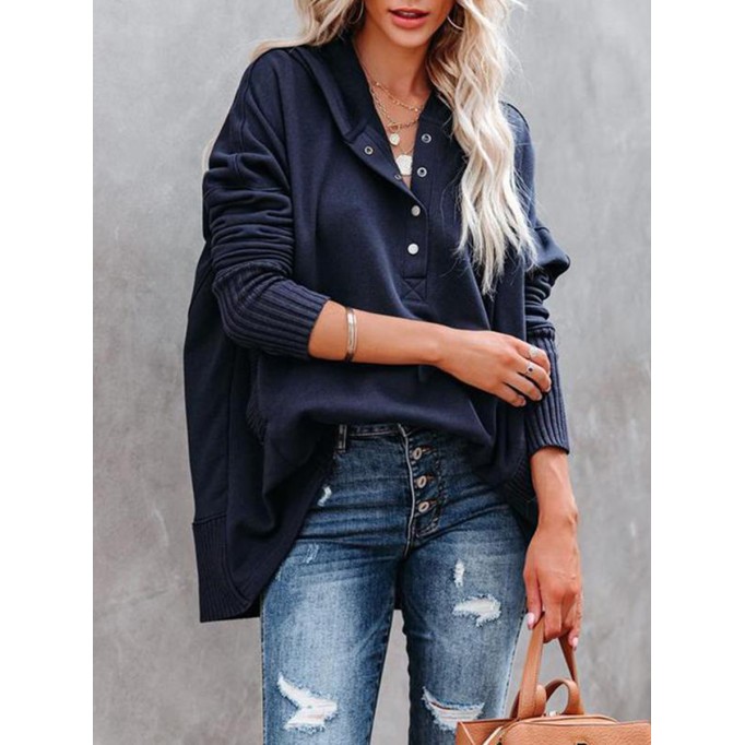 Women's Elegant Casual Long Sleeve Knitted Tops Sweatshirts