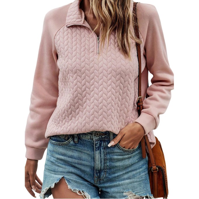 Women's Elegant Casual Long Sleeve Knitted Tops Sweatshirts